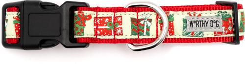 Show full view: The Worthy Dog Presents Adjustable Dog Collar, Medium: 11 to 17-in neck, 1-in wide slide 3 of 3