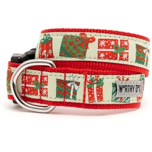 The Worthy Dog Presents Adjustable Dog Collar, Small: 8 to 14-in neck, 5/8-in wide
