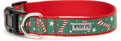 The Worthy Dog Candy Cane Adjustable Dog Collar, Small: 8 to 14-in neck, 5/8-in wide slide 2 of 3