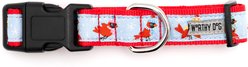 The Worthy Dog Cardinals Adjustable Dog Collar, Medium: 11 to 17-in neck, 1-in wide slide 2 of 3