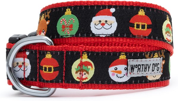 Show full view: The Worthy Dog Deck the Halls Adjustable Dog Collar, Small: 8 to 14-in neck, 5/8-in wide slide 1 of 4