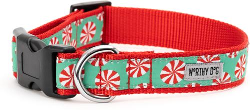 Show full view: The Worthy Dog Peppermints Adjustable Dog Collar, Small: 8 to 14-in neck, 5/8-in wide slide 3 of 5