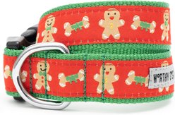 The Worthy Dog Gingerbread Bones Adjustable Dog Collar, X-Small: 5 to 11-in neck, 1/2-in wide