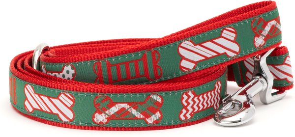 Show full view: The Worthy Dog Festive Bones Dog Leash, Small: 5-ft long, 5/8-in wide slide 1 of 3