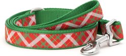 The Worthy Dog Holiday Plaid Dog Leash, Small: 5-ft long, 5/8-in wide