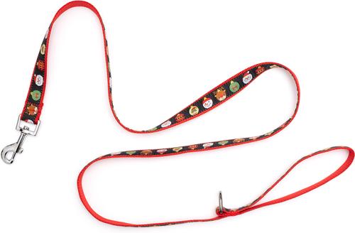 Show full view: The Worthy Dog Deck the Halls Dog Leash, Large: 5-ft long, 1-in wide slide 3 of 4