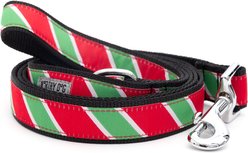 The Worthy Dog Holiday Stripe Dog Leash, Large: 5-ft long, 1-in wide