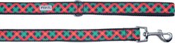 The Worthy Dog Holiday Check Dog Leash, Large: 5-ft long, 1-in wide slide 2 of 2