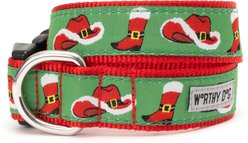 The Worthy Dog Cowboy Christmas Adjustable Dog Collar, Large: 14 to 20-in neck, 1-in wide