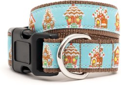 The Worthy Dog Gingerbread Houses Adjustable Dog Collar, X-Large: 17 to 23-in neck, 1-in wide