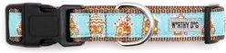 The Worthy Dog Gingerbread Houses Adjustable Dog Collar, X-Small: 5 to 11-in neck, 1/2-in wide slide 2 of 3