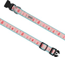 The Worthy Dog Holiday Trees Adjustable Dog Collar, Medium: 11 to 17-in neck, 1-in wide slide 2 of 4