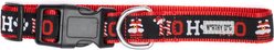 The Worthy Dog Ho Ho Ho! Adjustable Dog Collar, X-Large: 17 to 23-in neck, 1-in wide slide 2 of 3