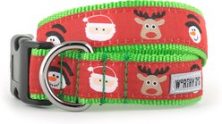 The Worthy Dog Merry Christmas! Adjustable Dog Collar, X-Small: 5 to 11-in neck, 1/2-in wide