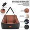 Show in main carousel: WOOAIDAGG Memory Foam Washable Dog Car Seat, Black/Brown slide 3 of 10