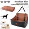 Show in main carousel: WOOAIDAGG Memory Foam Washable Dog Car Seat, Black/Brown slide 4 of 10
