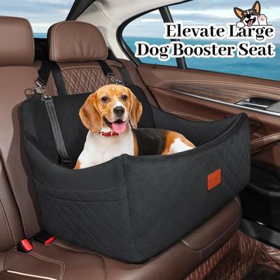 Show full view: WOOAIDAGG Memory Foam Washable Dog Car Seat, Black slide 4 of 9