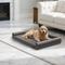 Show in main carousel: BingoPaw Microfiber Leather Sofa Dog Bed, Grey, Large slide 5 of 10