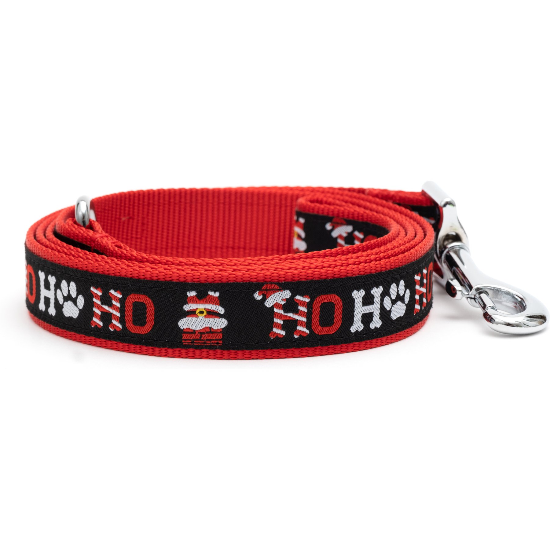 The Worthy Dog Ho Ho Ho! Dog Leash, Large: 5-ft long, 1-in wide