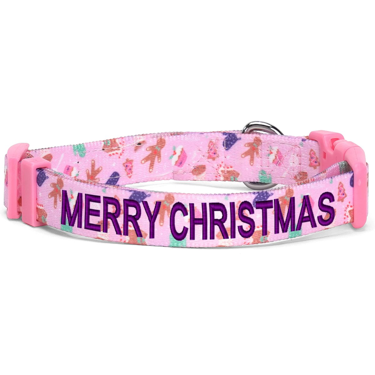 Pawtitas Personalized Christmas Dog Collar, X-Small, Christmas Cookies