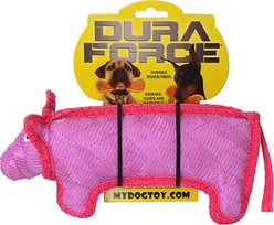 DuraForce Pig Tiger Squeaky Dog Toy, Pink slide 2 of 4