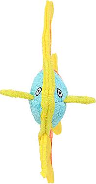 Show full view: DuraForce Jr Angel Fish Squeaky Dog Toy, Orange slide 3 of 5