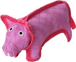 DuraForce Pig Tiger Squeaky Dog Toy, Pink