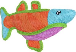 DuraForce DuraForce Fish Squeaky Dog Toy, Blue/Orange/Pink slide 2 of 4