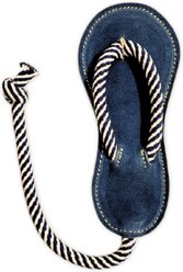 Georgie Paws Jandal Dog Plush Toy, Navy