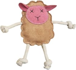 Georgie Paws Mary the Lamb Dog Plush Toy, Natural