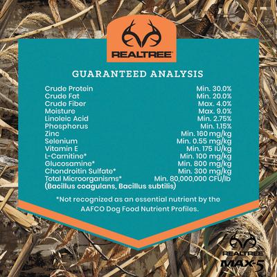 Show full view: VICTOR Realtree Max-5 Pro 30/20 High Protein Joint Support Active Sporting Dry Dog Food, 40-lb bag slide 8 of 11