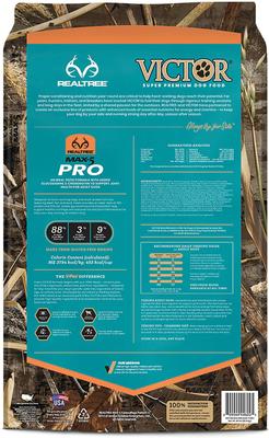 Show full view: VICTOR Realtree Max-5 Pro 30/20 High Protein Joint Support Active Sporting Dry Dog Food, 40-lb bag slide 4 of 11