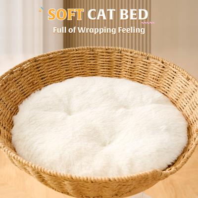 Show full view: Hittite 36-in Solid Wood Cat Tree & Condo, Natural, 23.6 x 15.7 x 36.6-in slide 4 of 9