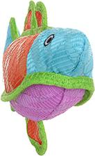 Show full view: DuraForce DuraForce Fish Squeaky Dog Toy, Blue/Orange/Pink slide 3 of 5