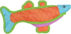 DuraForce DuraForce Fish Squeaky Dog Toy, Blue/Orange/Pink
