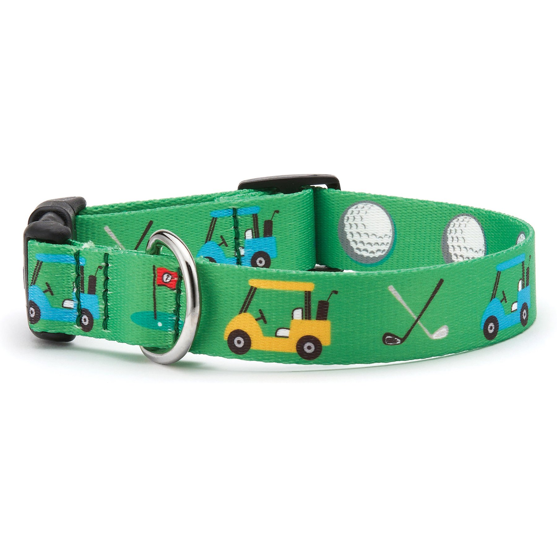 Up Country Hole in One Nylon Dog Collar, Green, 250 count, X-Large: 18 to 24-in neck, 1-in wide