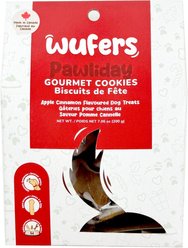 Wufers Pawliday Sprinkled Small Bones Festive Mini Holiday Cinnamon, Apple & Honey Cookie Dog Treats, 7.05-oz box