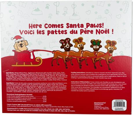 Show full view: Wufers Santa’s Silly Crew 12 Days of Christmas Fun Holiday Cinnamon, Apple & Honey Cookie Dog Treats, 12.28-oz box, 12 count slide 3 of 10