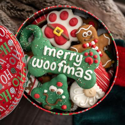 Show full view: Wufers Christmas Festive Holiday Cinnamon, Apple & Honey Cookie Dog Treats, 17.39-oz box, 10 count slide 4 of 11