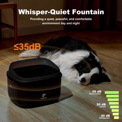 Show full view: HOLAPAW Dog Water Fountain, Black, 8-l slide 5 of 9