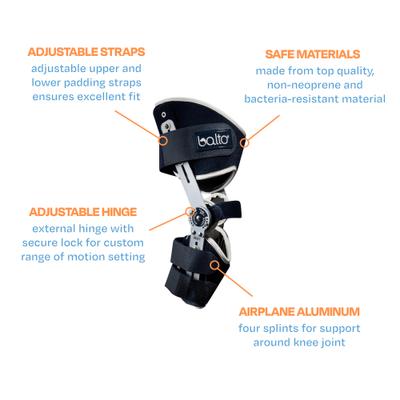 Show full view: Balto Ligatek Adjustable Hinged Dog Knee Brace, X-Large- Left slide 3 of 9