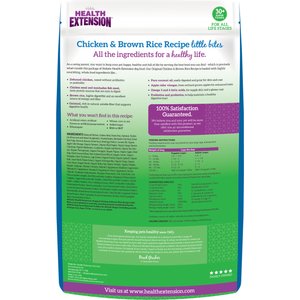 Health Extension Little Bites Chicken & Brown Rice Recipe Dry Dog Food, 4-lb bag