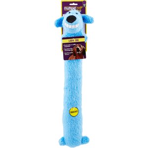Multipet Loofa Dog The Original Squeaky Plush Dog Toy, Color Varies, Large