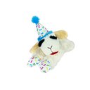 Multipet Lamb Chop Birthday Hat Medium Squeaky Plush Dog Toy, Color Varies, 11.5-in, 1 count