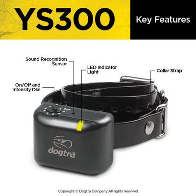 Show full view: Dogtra YS300 Anti-Bark Waterproof Dog Training Collar, Black, 1 count slide 2 of 10