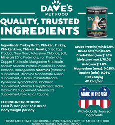 Dave's Pet Food Naturally Healthy Grain-Free Turkey & Giblets Dinner Pate Wet Canned Cat Food, 12.5-oz, case of 12 slide 2 of 9