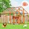 Show in main carousel: Coziwow Outdoor Run Wooden Chicken Coop with Nesting Boxes, Large: 107-in, Orange slide 3 of 10