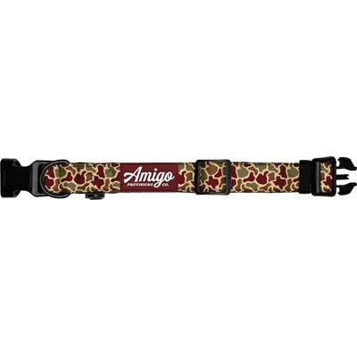 Amigo Provisions Amigo Provisions Aggies Performance Nylon Dog Collar, Texas A&M Camo, Medium/Large: 14 to 18-in neck, 1-in wide