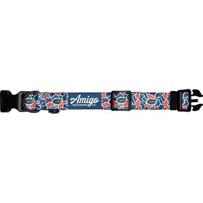 Amigo Provisions Amigo Provisions Performance Nylon Dog Collar, Florida Gators Camo, Medium/Large: 14 to 18-in neck, 1-in wide