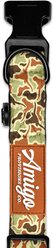 Amigo Provisions Performance Nylon Dog Collar, Texas Longhorn Camo, Medium/Large: 14 to 18-in neck, 1-in wide slide 2 of 2